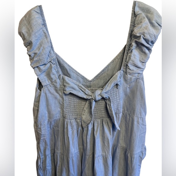 Old Navy Women's Denim Chambray Tiered Maxi Dress. Size XL - Picture 4 of 8